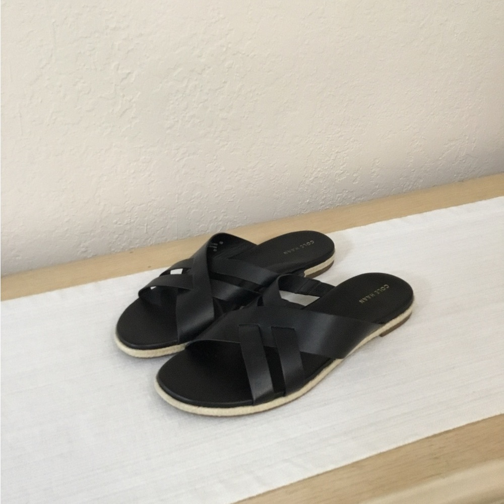 Cole Haan Florens slide black sandals size 10B - Picture 3 of 10